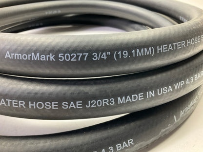 18 FEET Armormark 50277 Black HVAC Heater Hose, SAE J20R3 - 3/4'' ID WP 4.3 BAR