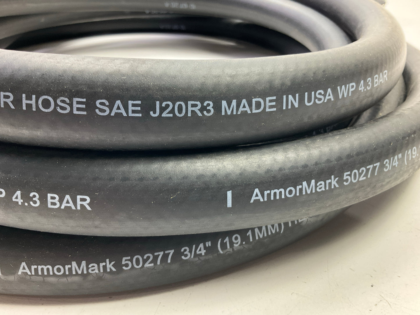 18 FEET Armormark 50277 Black HVAC Heater Hose, SAE J20R3 - 3/4'' ID WP 4.3 BAR