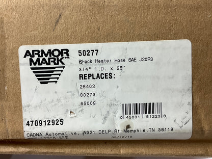 22 FEET Armormark 50277 Black HVAC Heater Hose, SAE J20R3 - 3/4'' ID