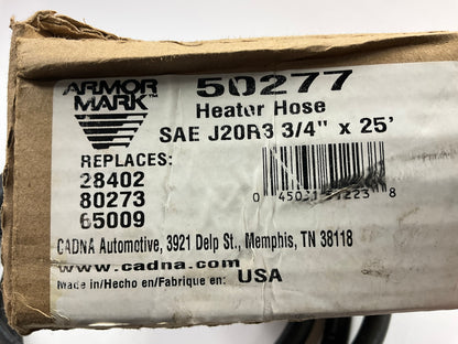 12 FEET - Armormark 50277 Black HVAC Heater Hose, SAE J20R3 - 3/4'' ID