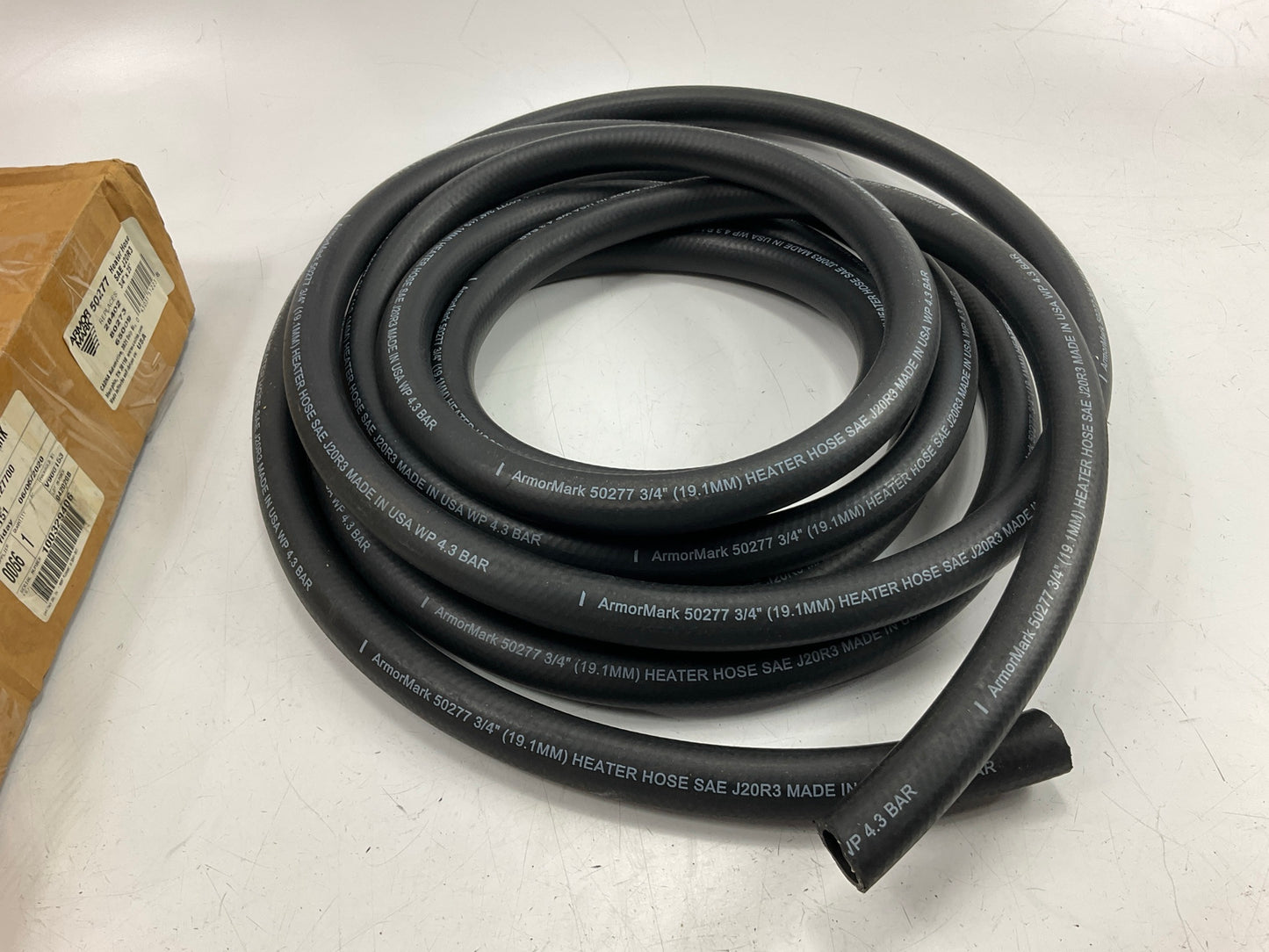 23 FEET ONLY - Armormark 50277 Black HVAC Heater Hose, SAE J20R3 - 3/4'' ID