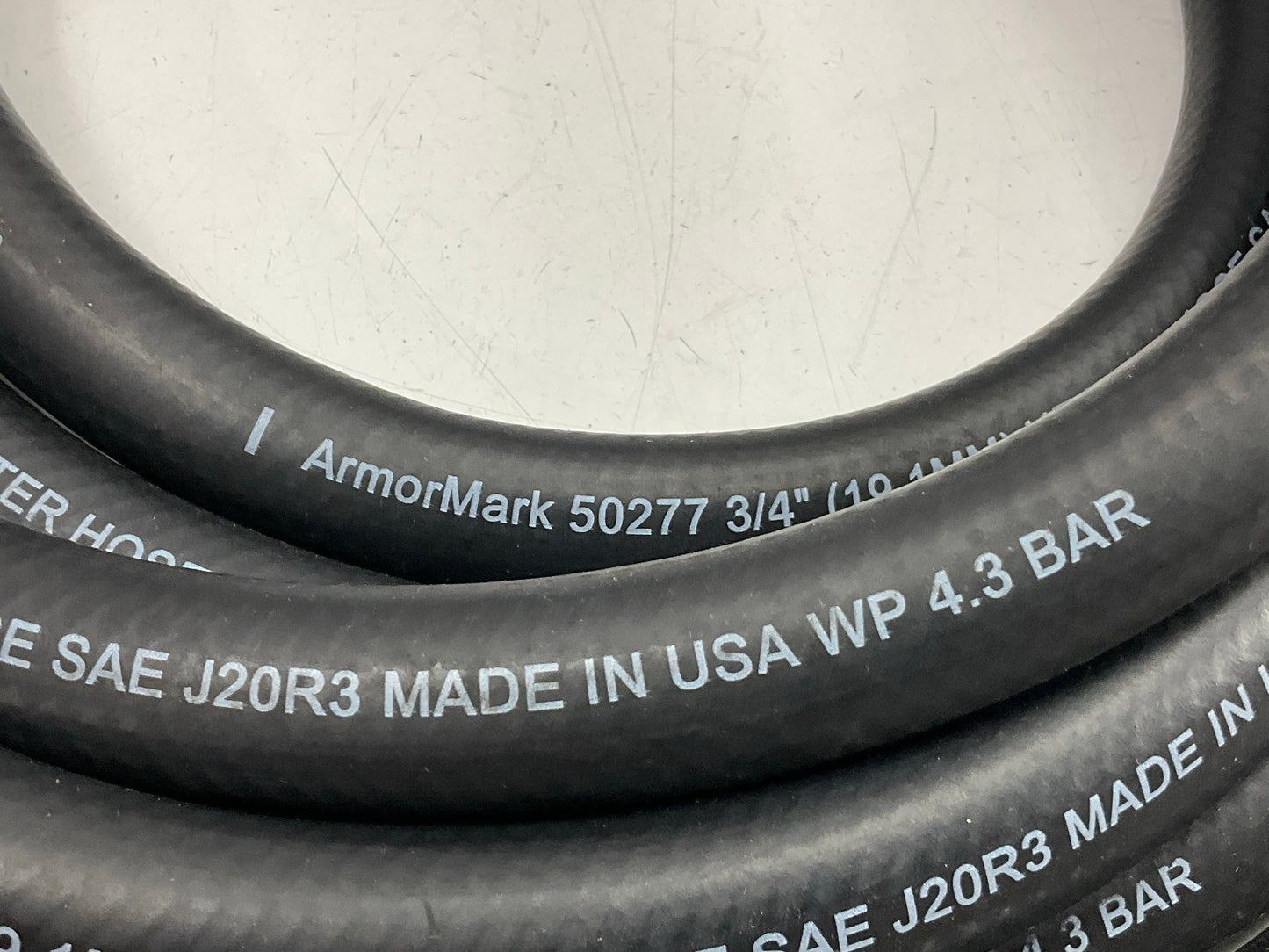 23 FEET ONLY - Armormark 50277 Black HVAC Heater Hose, SAE J20R3 - 3/4'' ID