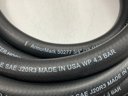 23 FEET ONLY - Armormark 50277 Black HVAC Heater Hose, SAE J20R3 - 3/4'' ID