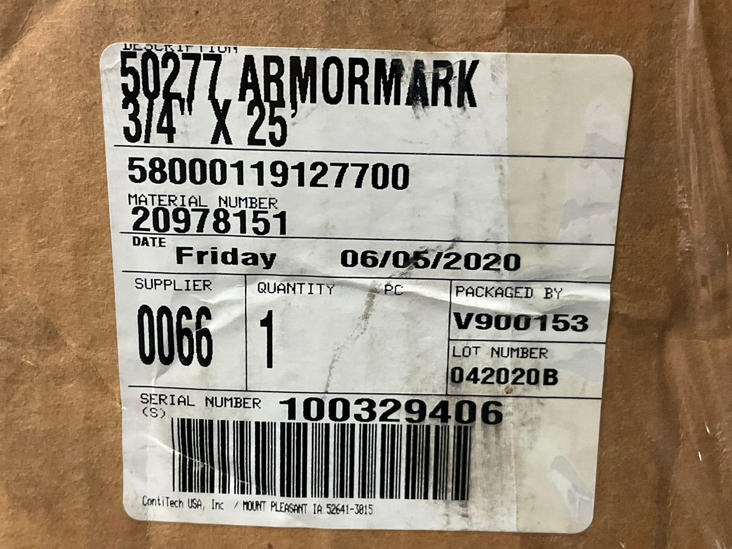 23 FEET ONLY - Armormark 50277 Black HVAC Heater Hose, SAE J20R3 - 3/4'' ID