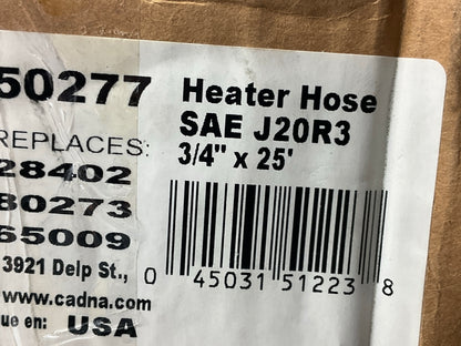 23 FEET ONLY - Armormark 50277 Black HVAC Heater Hose, SAE J20R3 - 3/4'' ID
