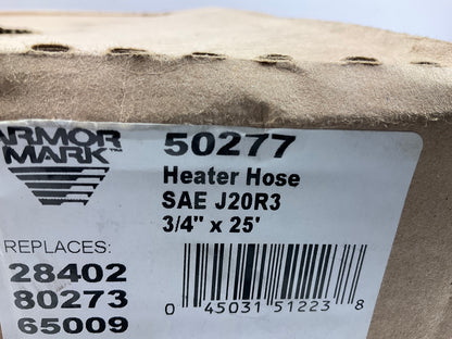 25 FEET Armormark 50277 Black HVAC Heater Hose, SAE J20R3 - 3/4'' ID