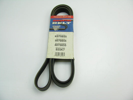 Armormark 855K7 Main Drive Serpentine Belt 7 Ribs - 1991-1992 Town Car 4.6L V8