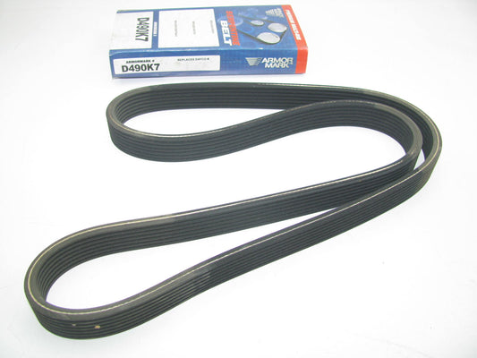 Armormark D490K7 Double Sided Serpentine Belt - 0.98'' X 49.50'' - 7 Ribs