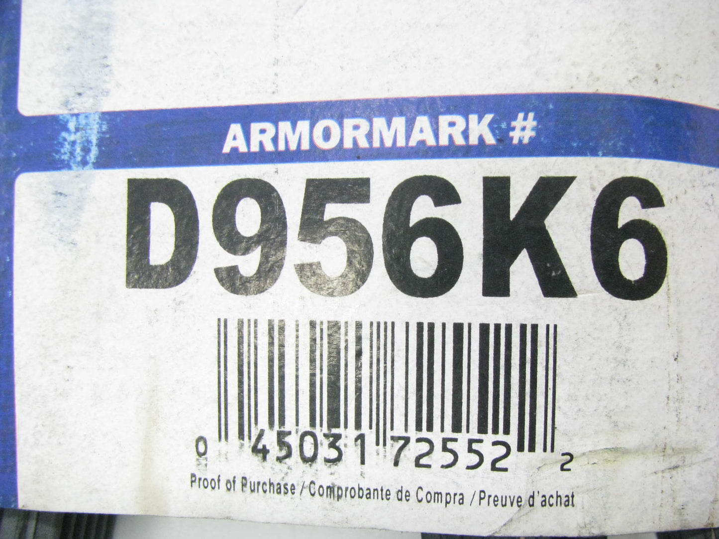 Armormark D956K6 Double Sided Serpentine Belt - 0.84'' X 96.00'' - 6 Ribs