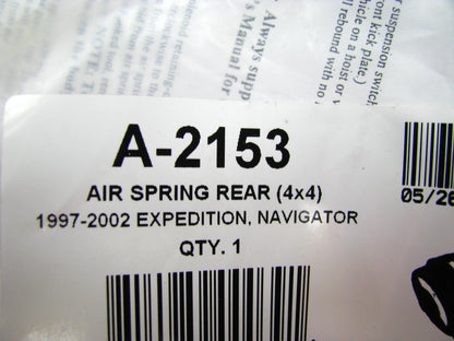 Arnott A-2153 REAR Air Suspension Spring 4WD 97-02 Expedition, 98-02 Navigator