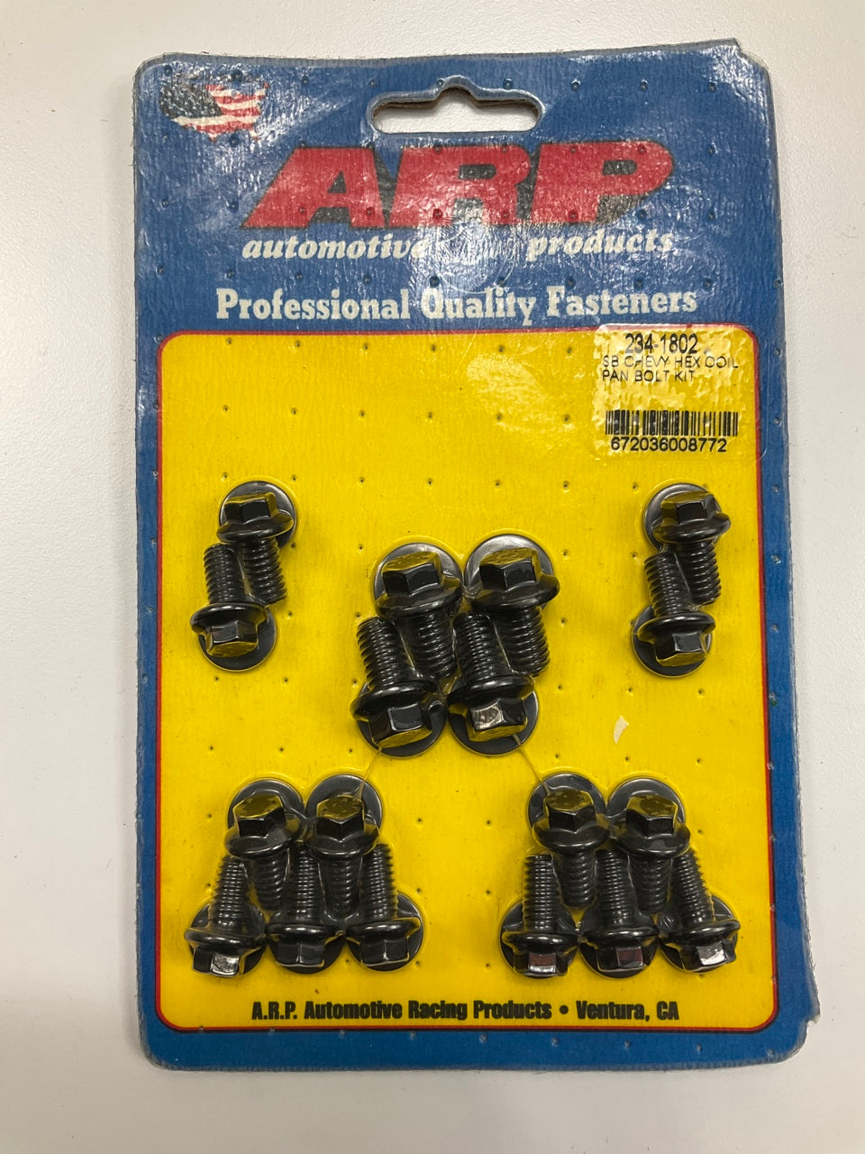 ARP 234-1802 Engine Oil Pan Bolt Kit (6-Point Hex Head) - Chevrolet SBC V8