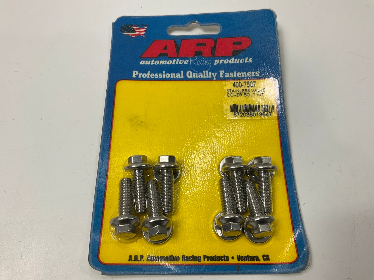 ARP 400-7507 SBC Stainless Steel Valve Cover Bolt Kit Hex Head - 8pc - .812'' UHL