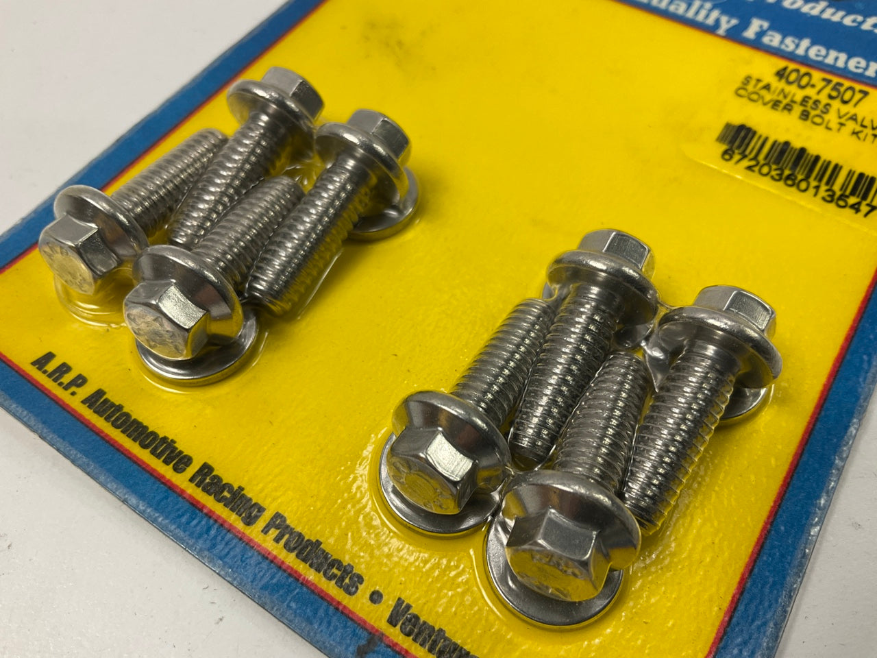 ARP 400-7507 SBC Stainless Steel Valve Cover Bolt Kit Hex Head - 8pc - .812'' UHL