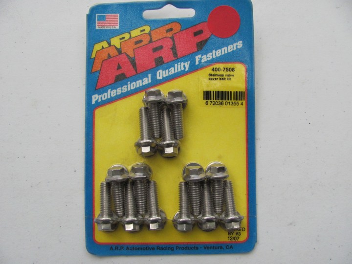 ARP 400-7508 Valve Cover Bolt Kit Stainless Steel Hex Head 1/4''-20 .812'', 14 Pcs