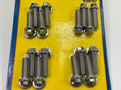 ARP 435-2001 Intake Bolt Set, Polished Stainless, Hex, 3/8''-16 X 1.25'' Chevy BBC