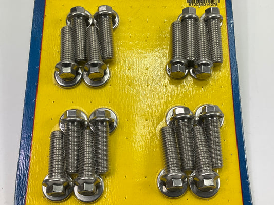 ARP 435-2001 Intake Bolt Set, Polished Stainless, Hex, 3/8''-16 X 1.25'' Chevy BBC
