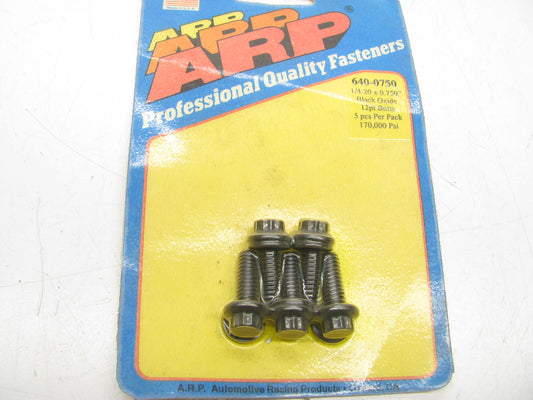 1/4-20 X 0.750 12pt Black Oxide Bolts Arp 640-0750