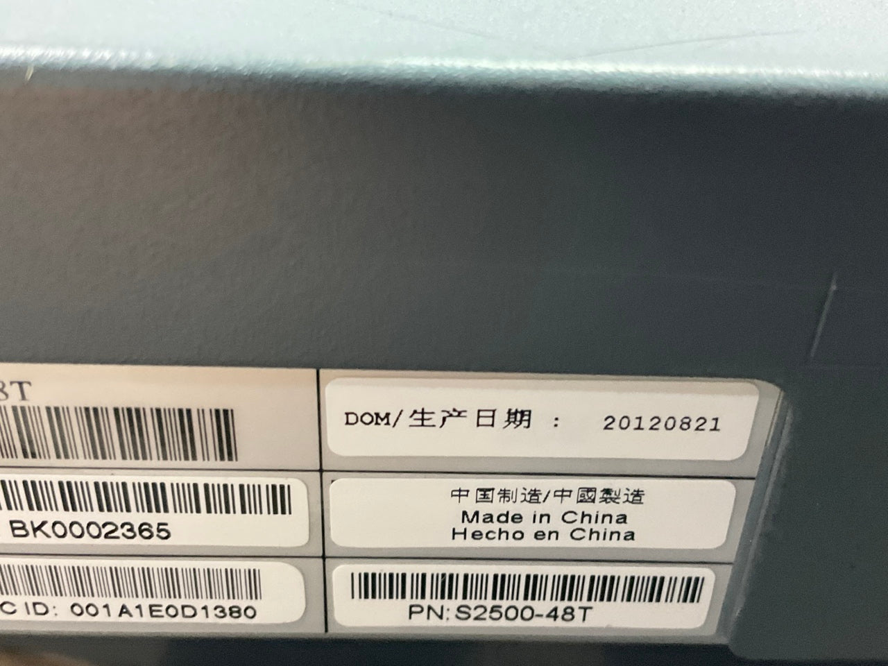 USED - WORKS - Aruba Networks S2500-48t-4x10G 48-Port Switch 4 SFP+ Ports AS IS