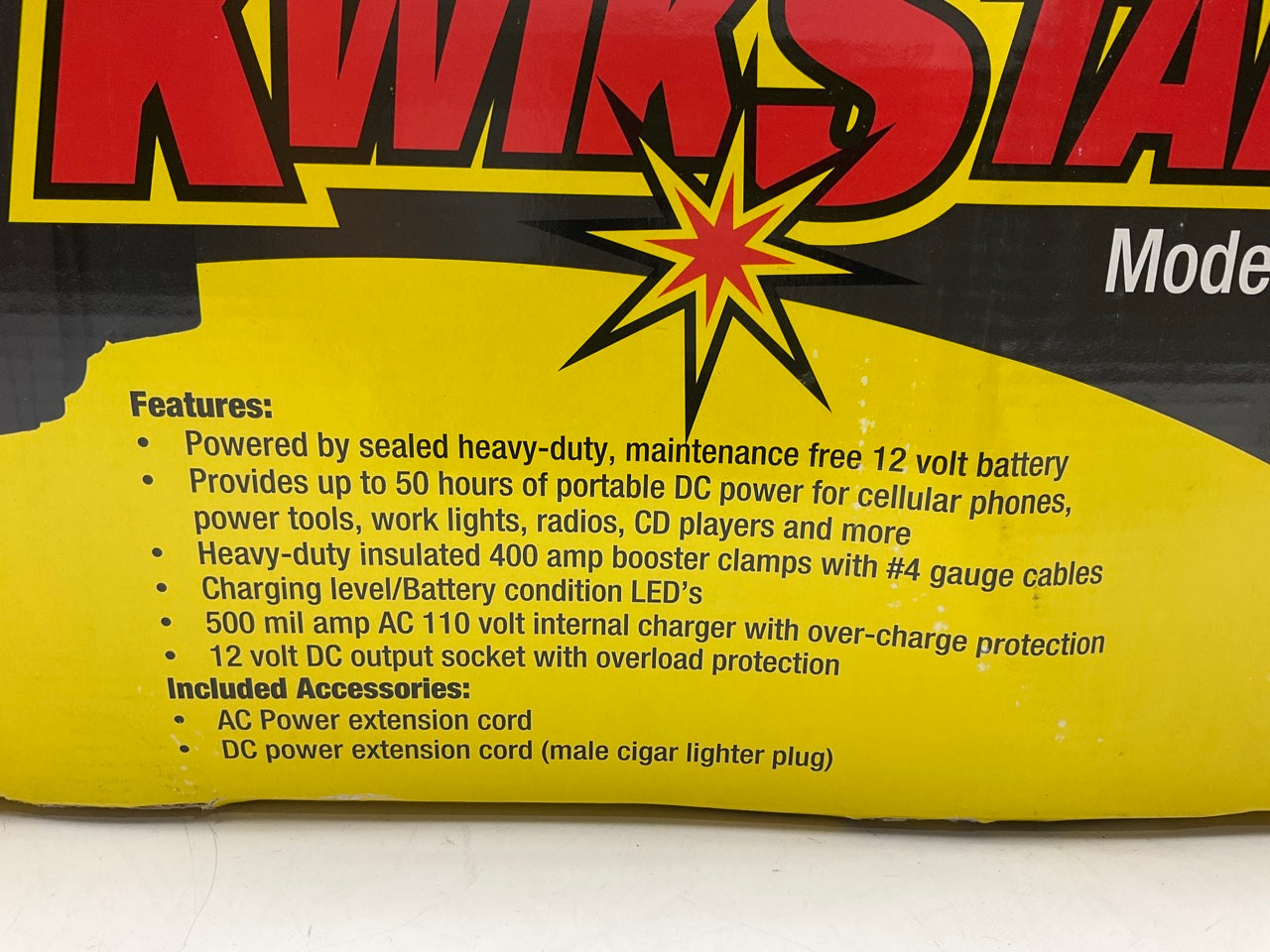 ATEC 6255 12V DC Portable Power Source Jump Starter Battery Pack - 1700 Amps