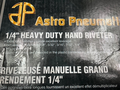 Astro Pneumatic 1426 1/4'' Heavy Duty Hand Riveter