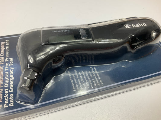 Astro Pneumatic 3088 Digital Tire Air Pressure Gauge W/ Safety Seat Belt Cutter