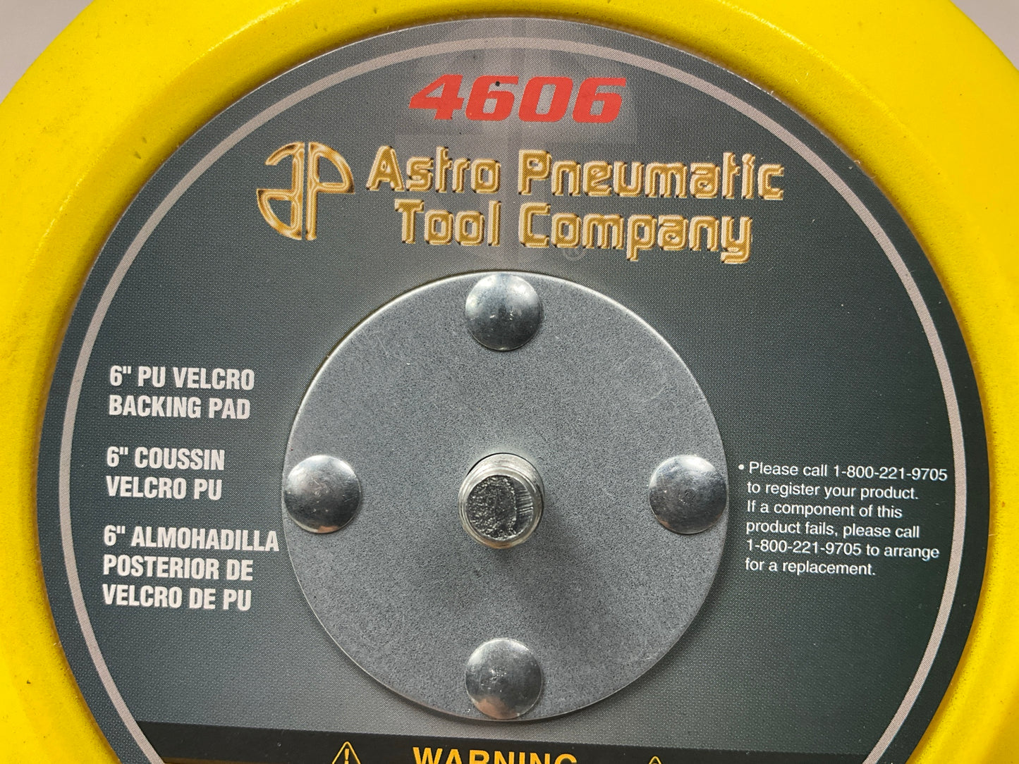 Astro Pneumatic 4606 6? Polyurethane Hook & Loop Polishing Buffing Pad Bonnet