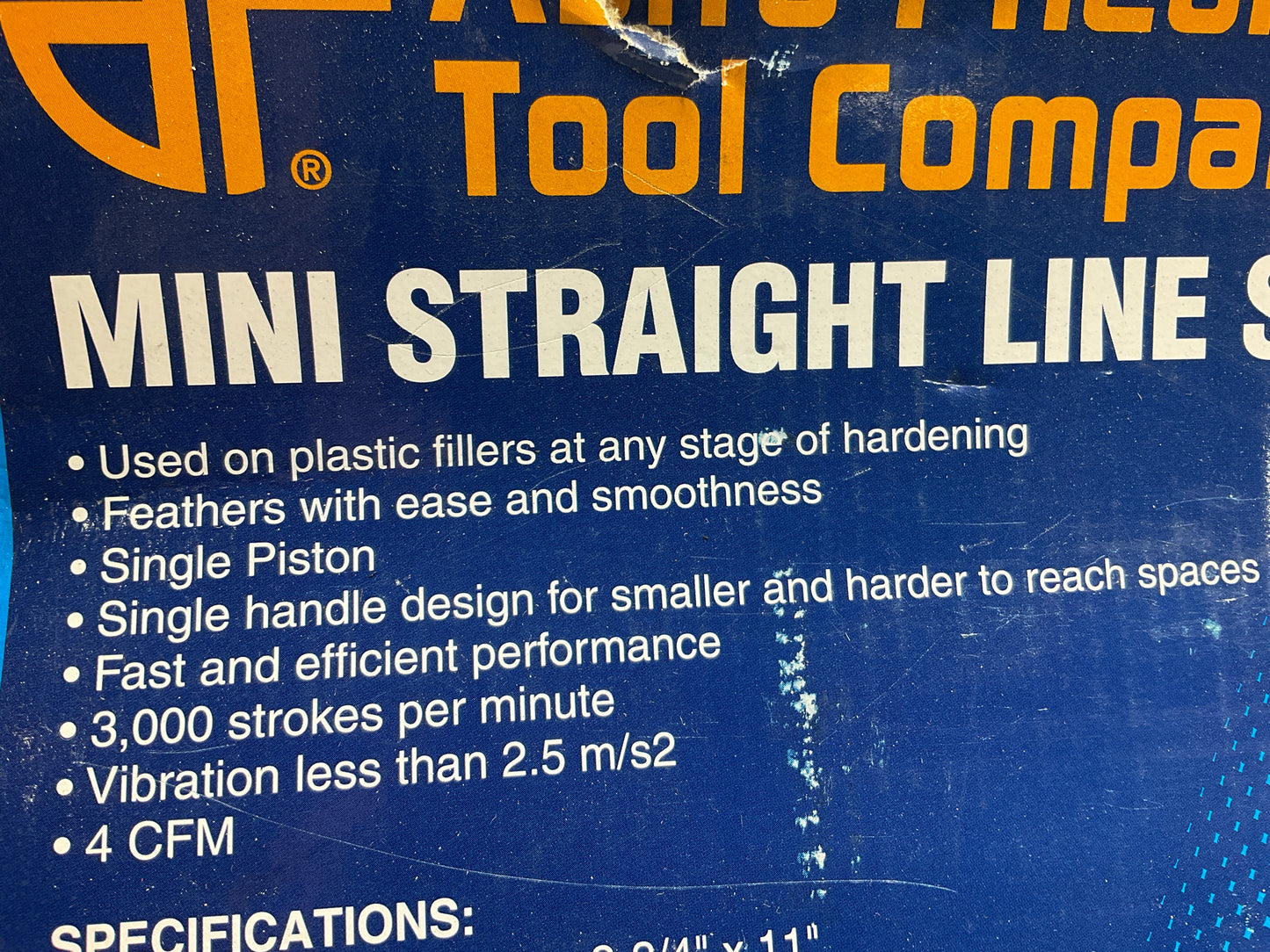 Astro Pneumatic 888S Short Straight Line Sander