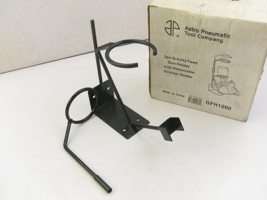 Astro Pneumatic 2pc Gravity Feed Spray Gun Holder With Removable Strainer Holder