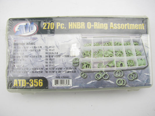 ATD 356 270-Piece HNBR A/C O-Ring Assortment