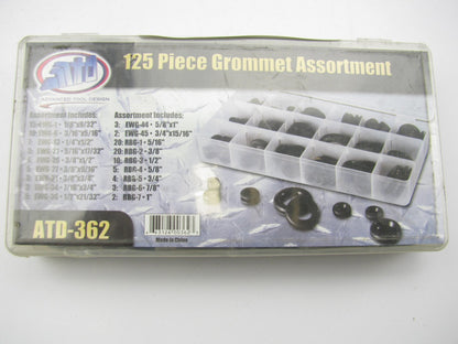 ATD 362 125 Piece Rubber Grommet Assortment