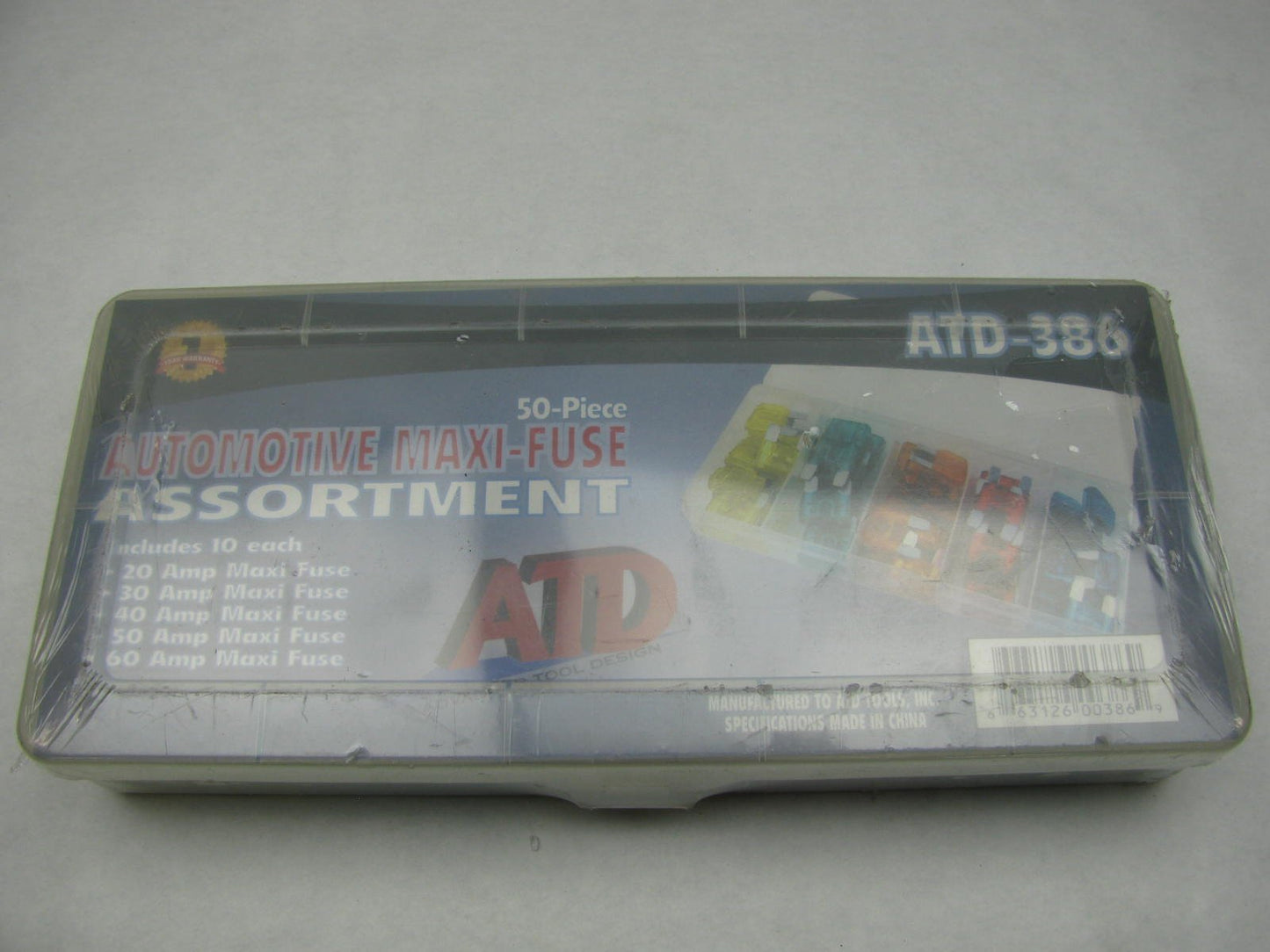 50 Pc. Automotive Maxi-Fuse Fuse Assortment ATD 386