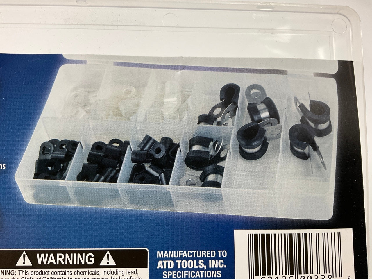 ATD Tools ATD-338 Rubber Coated Cushion Clamp Assortment - 90 Piece