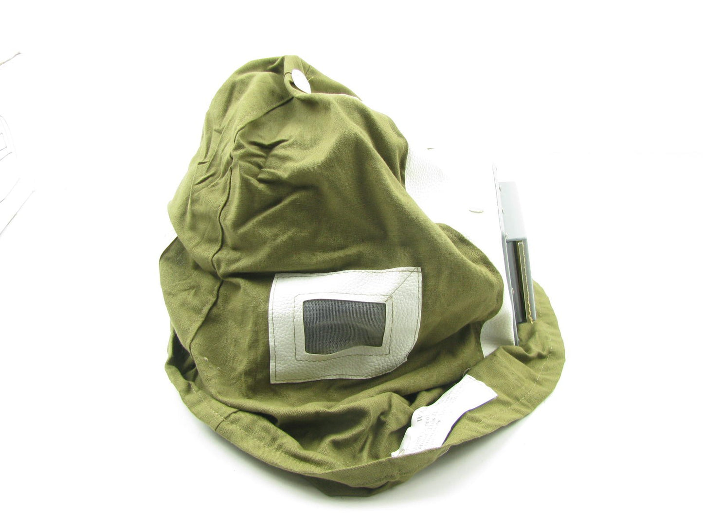 ATD 84760 Deluxe Canvass Protection Face Hood Hard Hat Cover With 3''x 5'' Lens