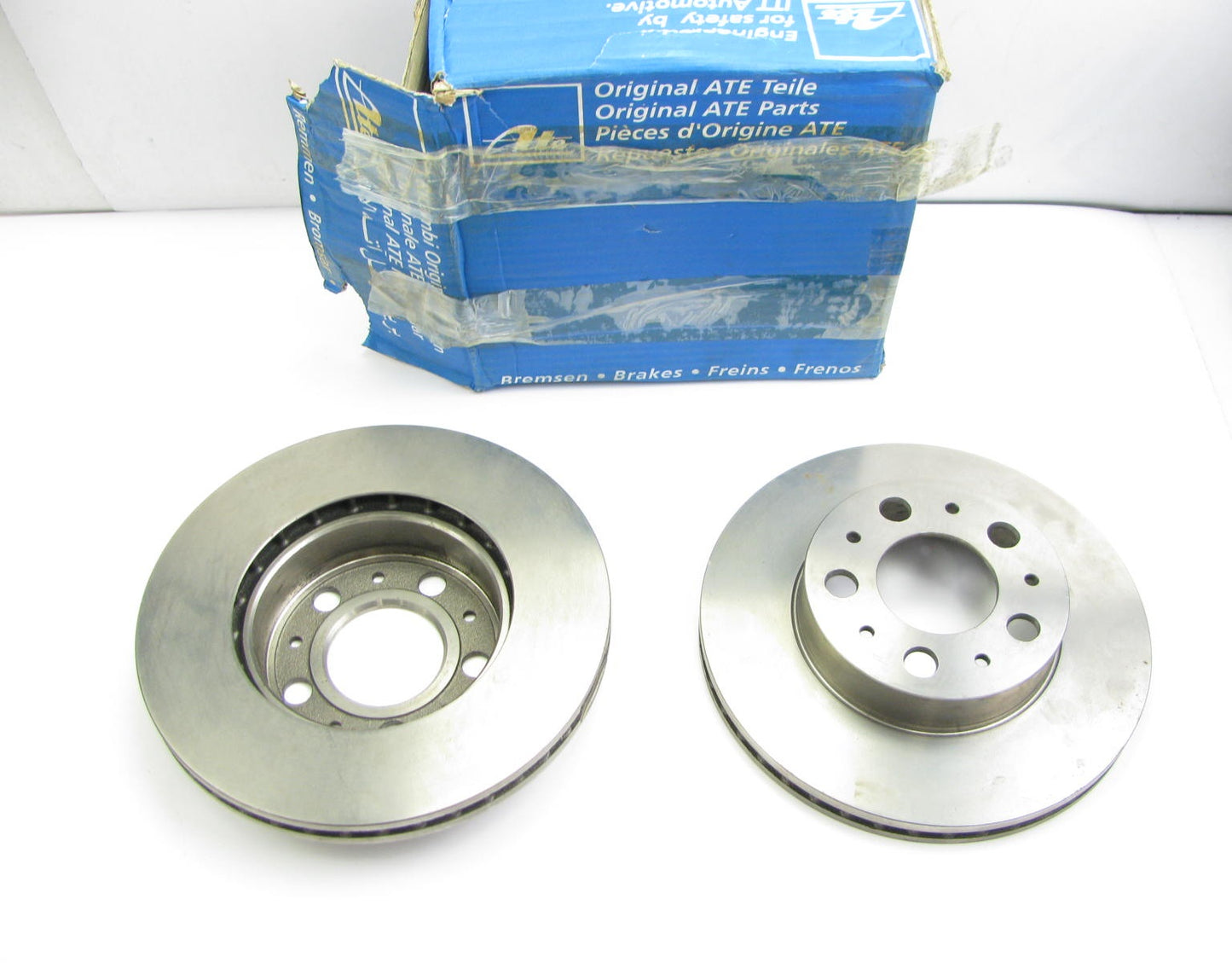 (2) ATE 24012201381 Disc Brake Rotor Front 1983-1987 Volvo 760 1985-1990 740