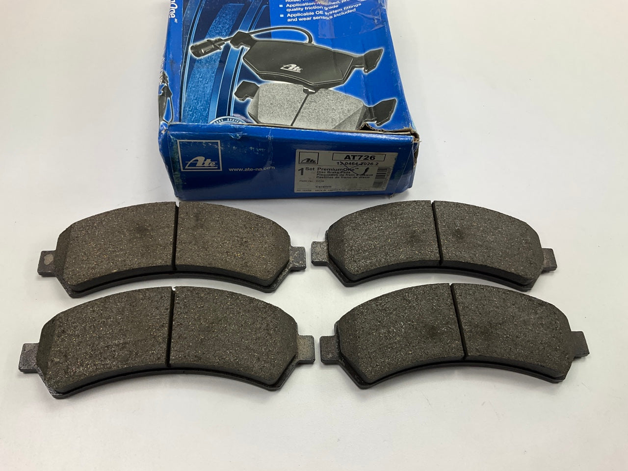 ATE AT726 FRONT PremiumOne Ceramic Disc Brake Pads