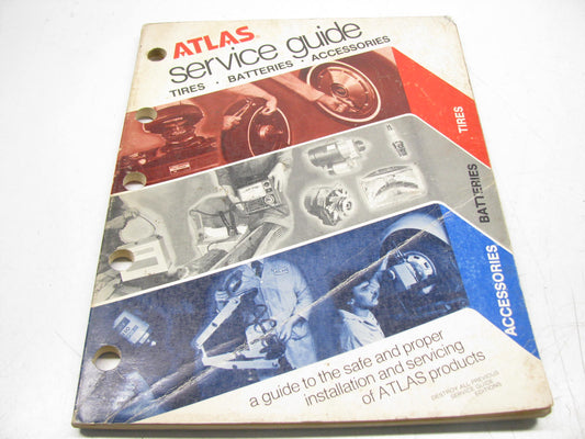 Atlas 1958 Service Guide - Tires, Batteries, Accessories - 118 Pages