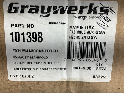 SOLD AS SHOWN, AS IS, Some Surface Rust - ATP 101398 Catalytic Converter