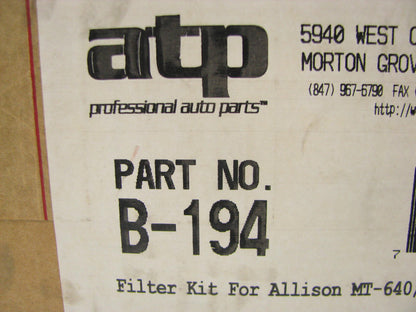 ATP B194 Automatic Transmission Filter Kit For Allison MT-640 650 Series