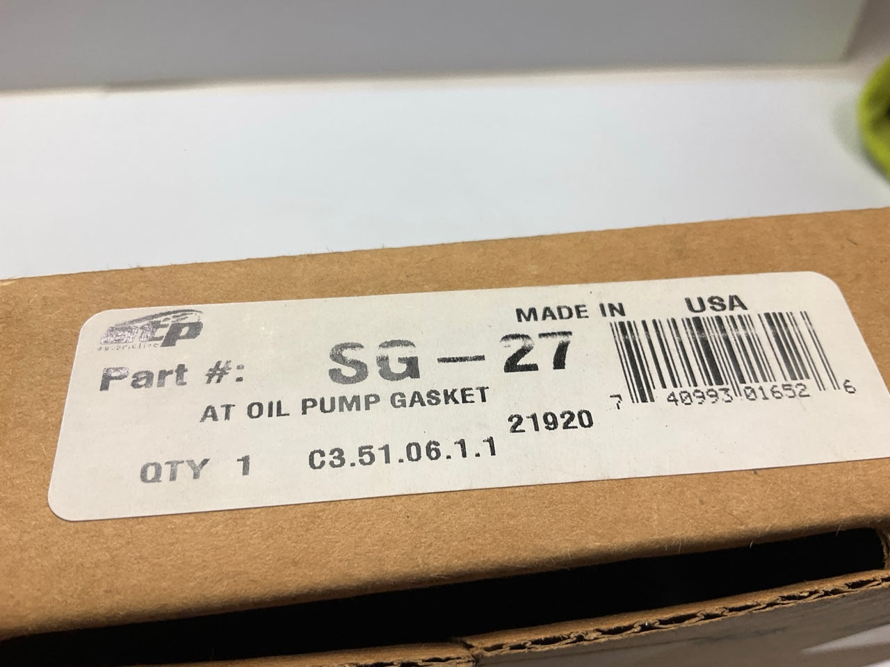 ATP SG-27 Automatic Transmission Pump To Case Gasket