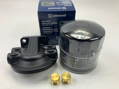 Attwood 11840-7 Universal 10-Micron Fuel/Water Separator Filter Kit With Double
