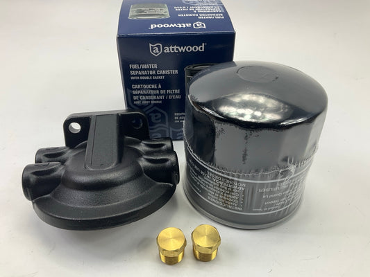 Attwood 11840-7 Universal 10-Micron Fuel/Water Separator Filter Kit With Double
