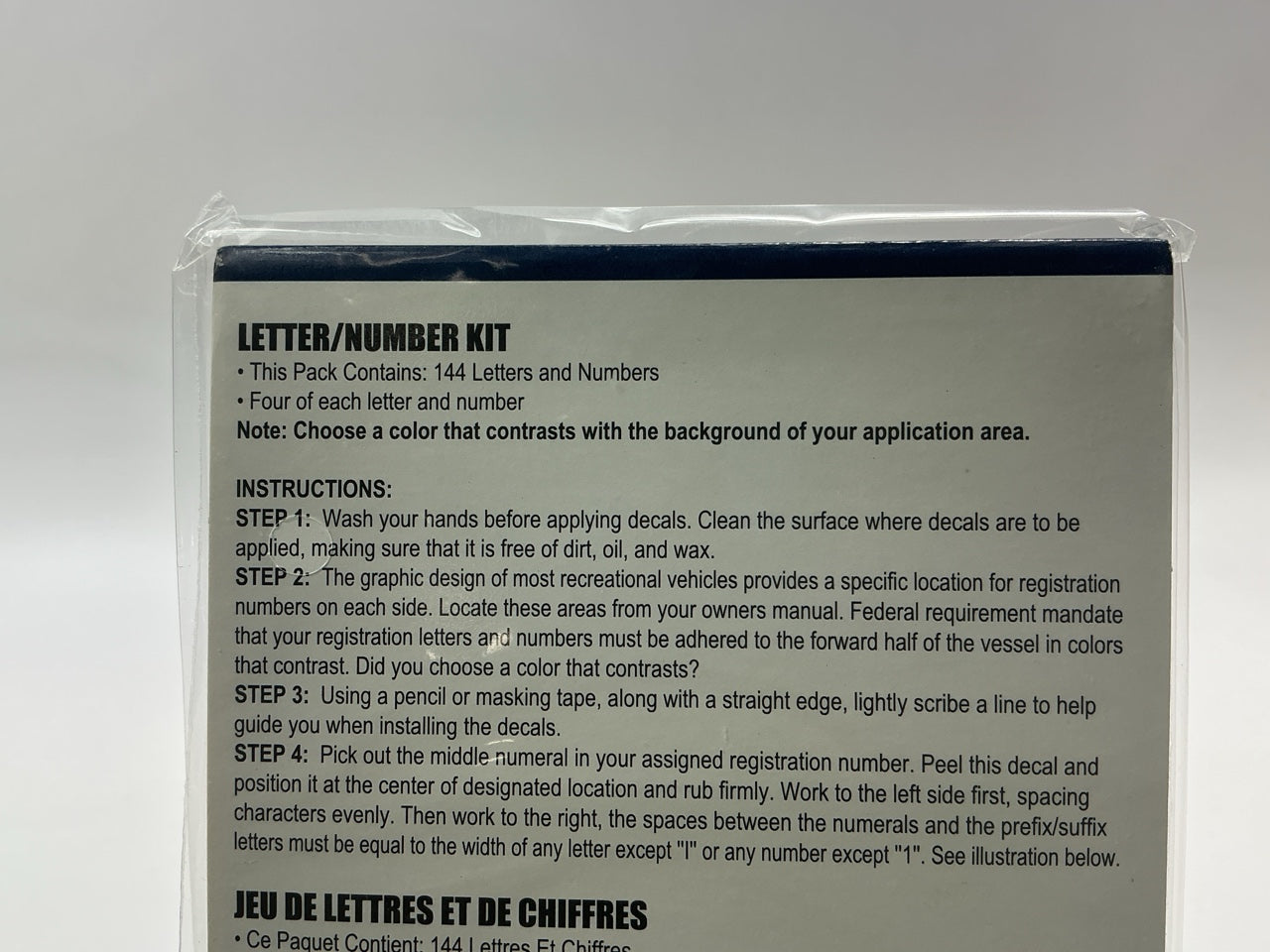 Attwood 14142-7 Boat Registration Letter & Number Kit Black 3'' Vinyl Labels