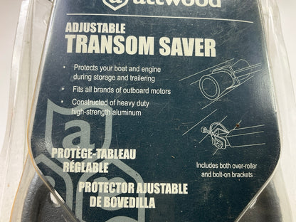 Attwood 23''-35'' Transom Saver Outboard Boat Motor Support Bracket Roller Bar
