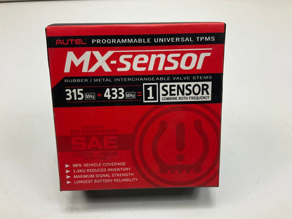 (4) Autel MX TPMS 1-Sensor M Programmable Universal Sensor With Metal Valve Stem