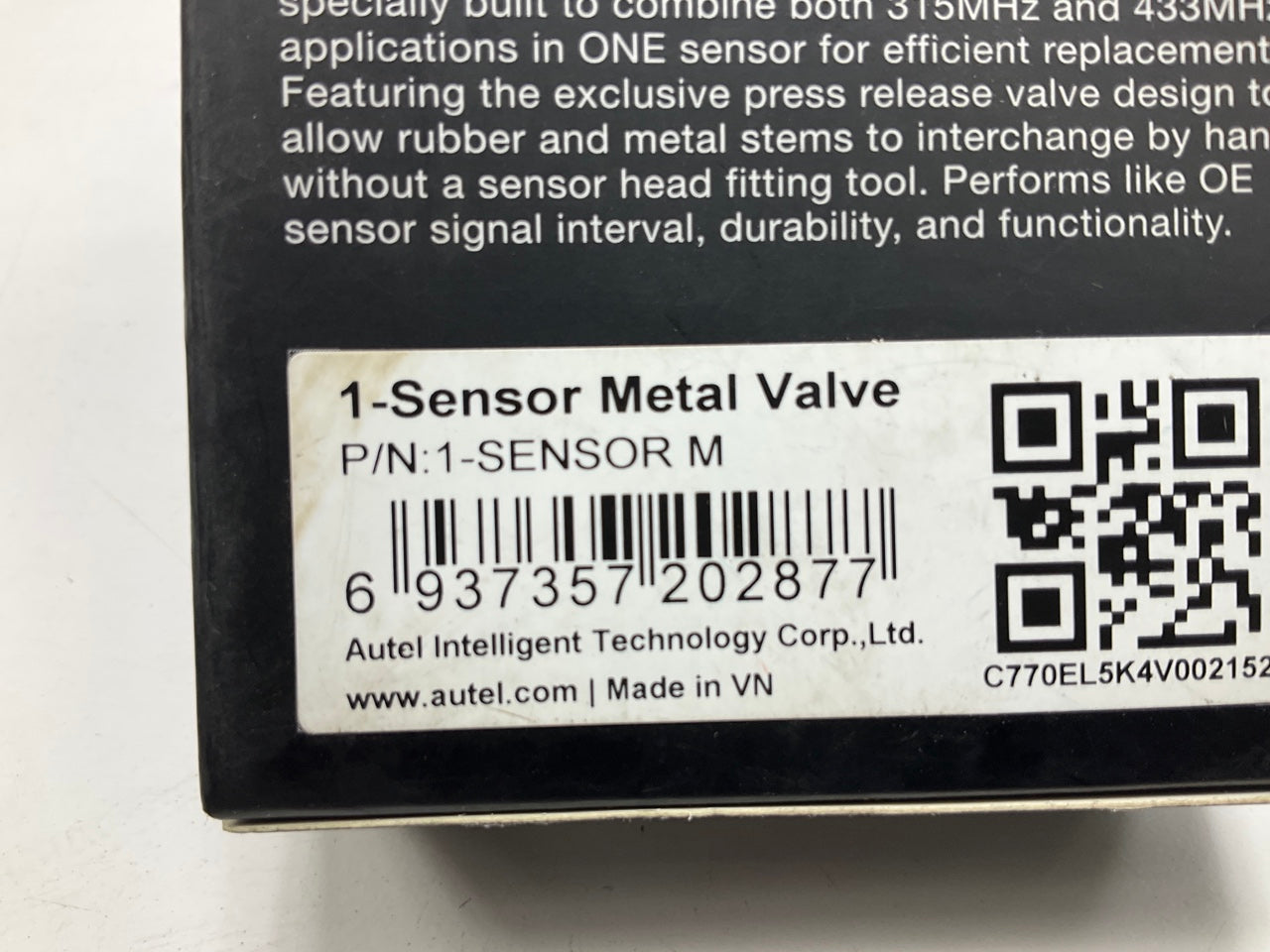 (4) Autel MX TPMS 1-Sensor M Programmable Universal Sensor With Metal Valve Stem