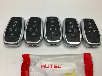 (5) Autel IKEYAT5PS Ikey Universal Smart Key Remote Key Fob Standard 5 Button