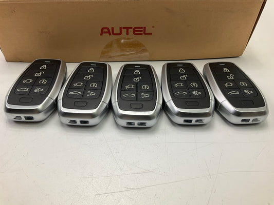 (5) Autel IKEYAT6TPCE Ikey Universal Smart Key Remote Key Fob Standard 6 Button