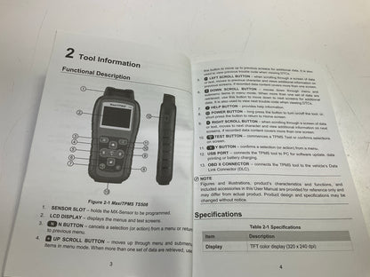 Missing 1 TPMS Sensor - Autel TS508KMV-1 MaxiTPMS Kit With TS508 Service Tool