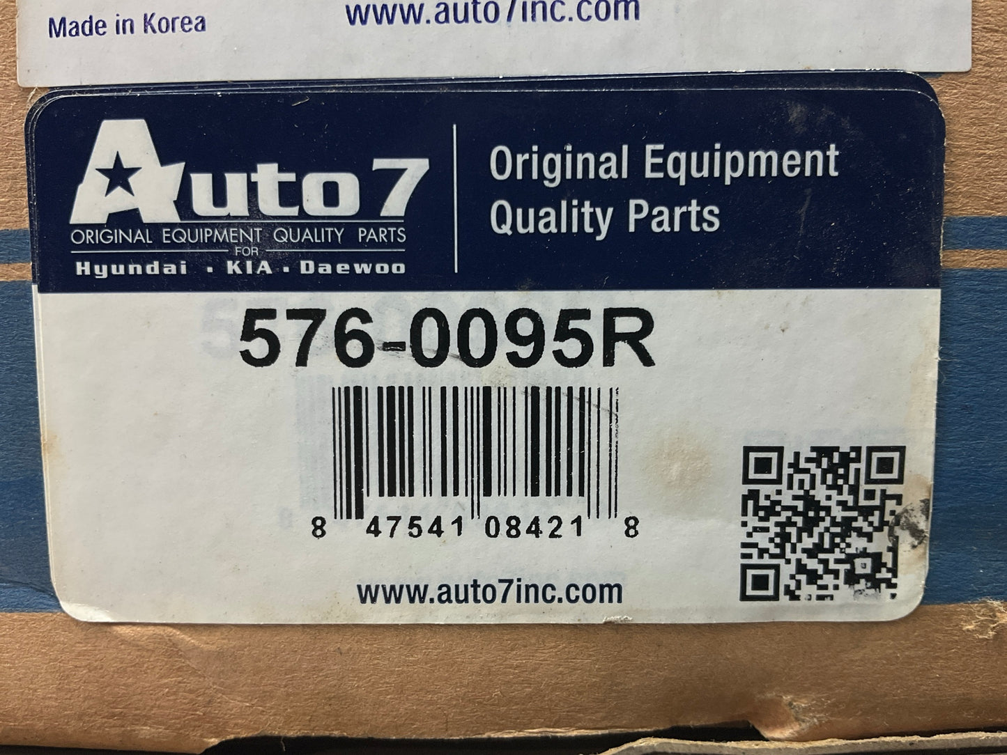 REMAN. Auto 7 576-0095R Starter For 2006-2008 Hyundai Sonata 2.4L 4-CYL.