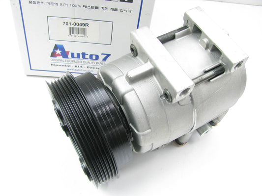 Auto 7 701-0049R Remanufactured A/C Compressor For 2003 Hyundai Tiburon 2.7L-V6